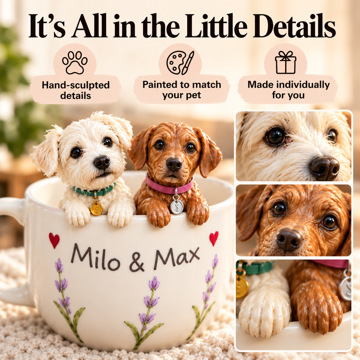Handmade - Personalized 3D Pet Mug